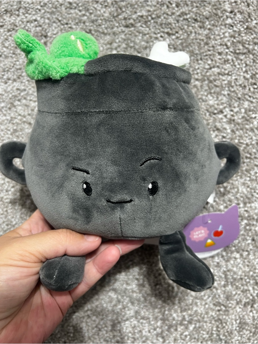 Gigglescape Mini Cauldron Halloween Plush Stuffed Animal Toy new with tags